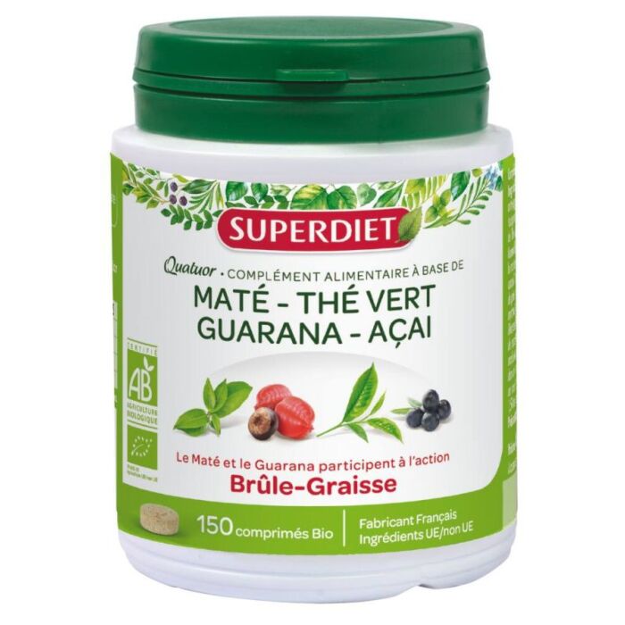 Quatuor bio Brûle graisse - 150 comprimés - Superdiet