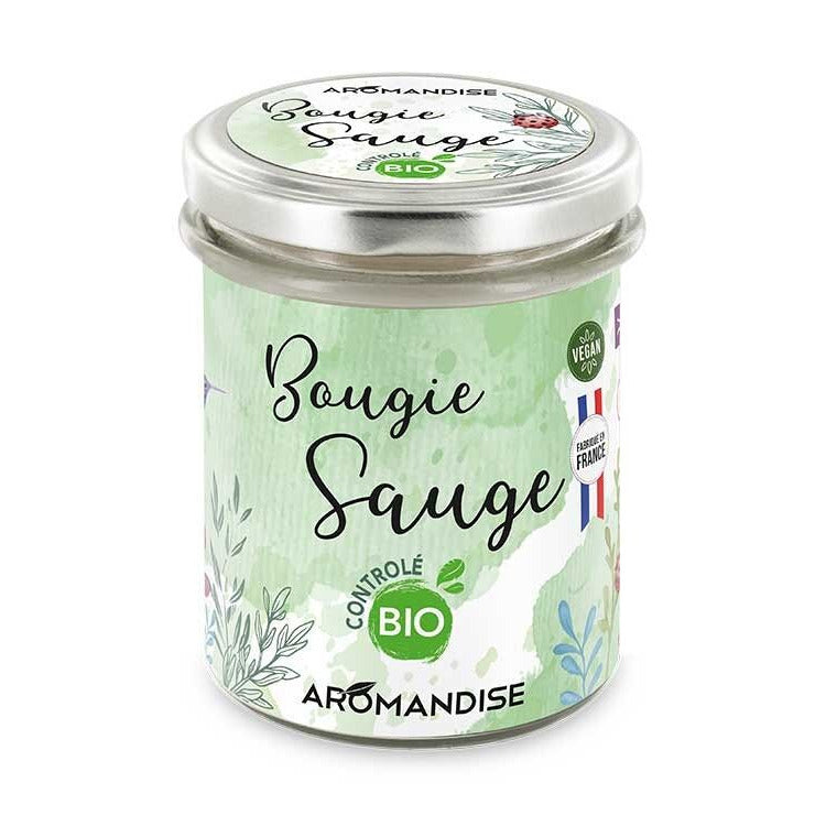Bougie Aromandise à la sauge