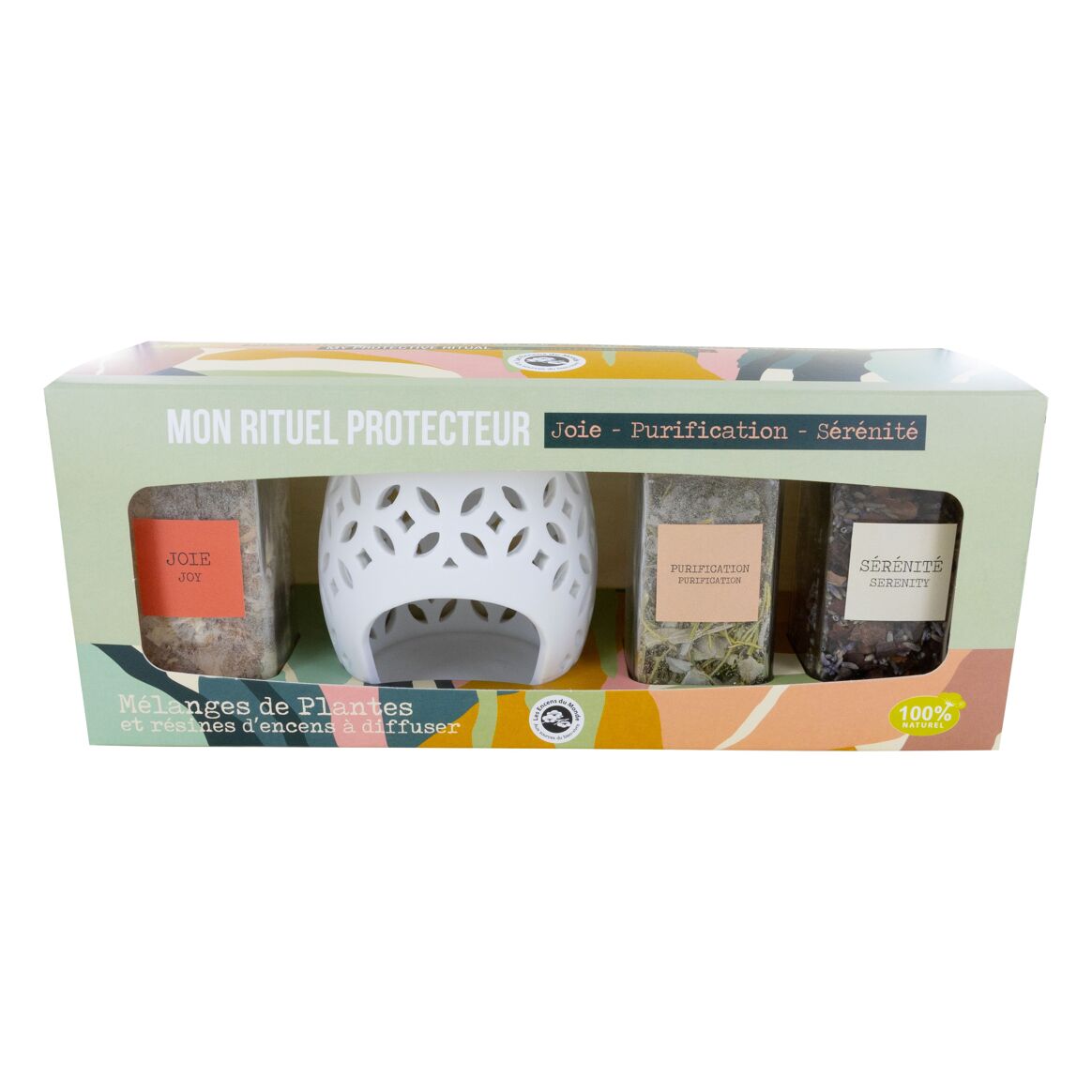 Coffret Rituel protecteur - Plantes à diffuser + Diffuseur - Aromandise
