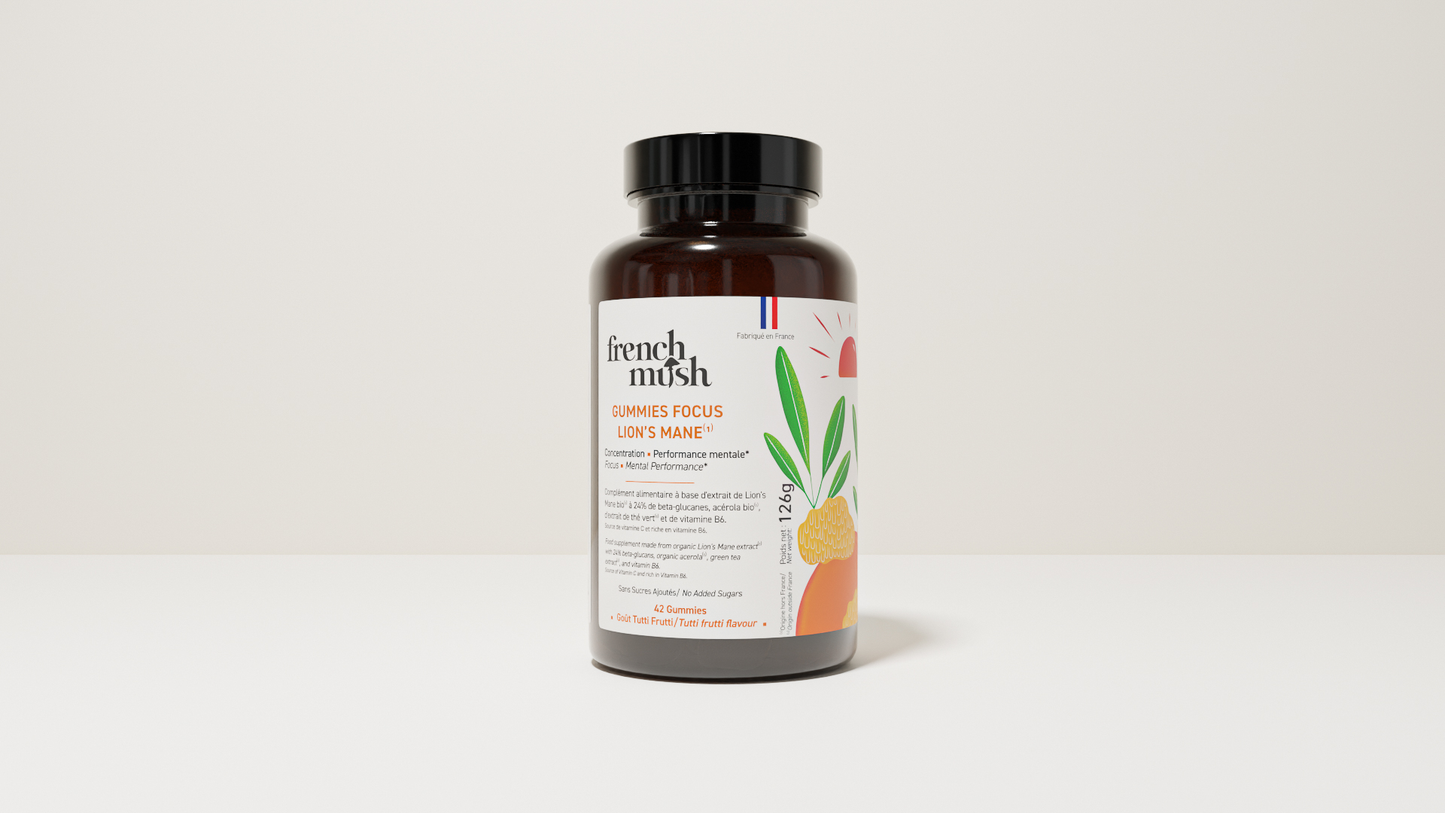 Lion's Mane Focus - 42 Gummies - French Mush