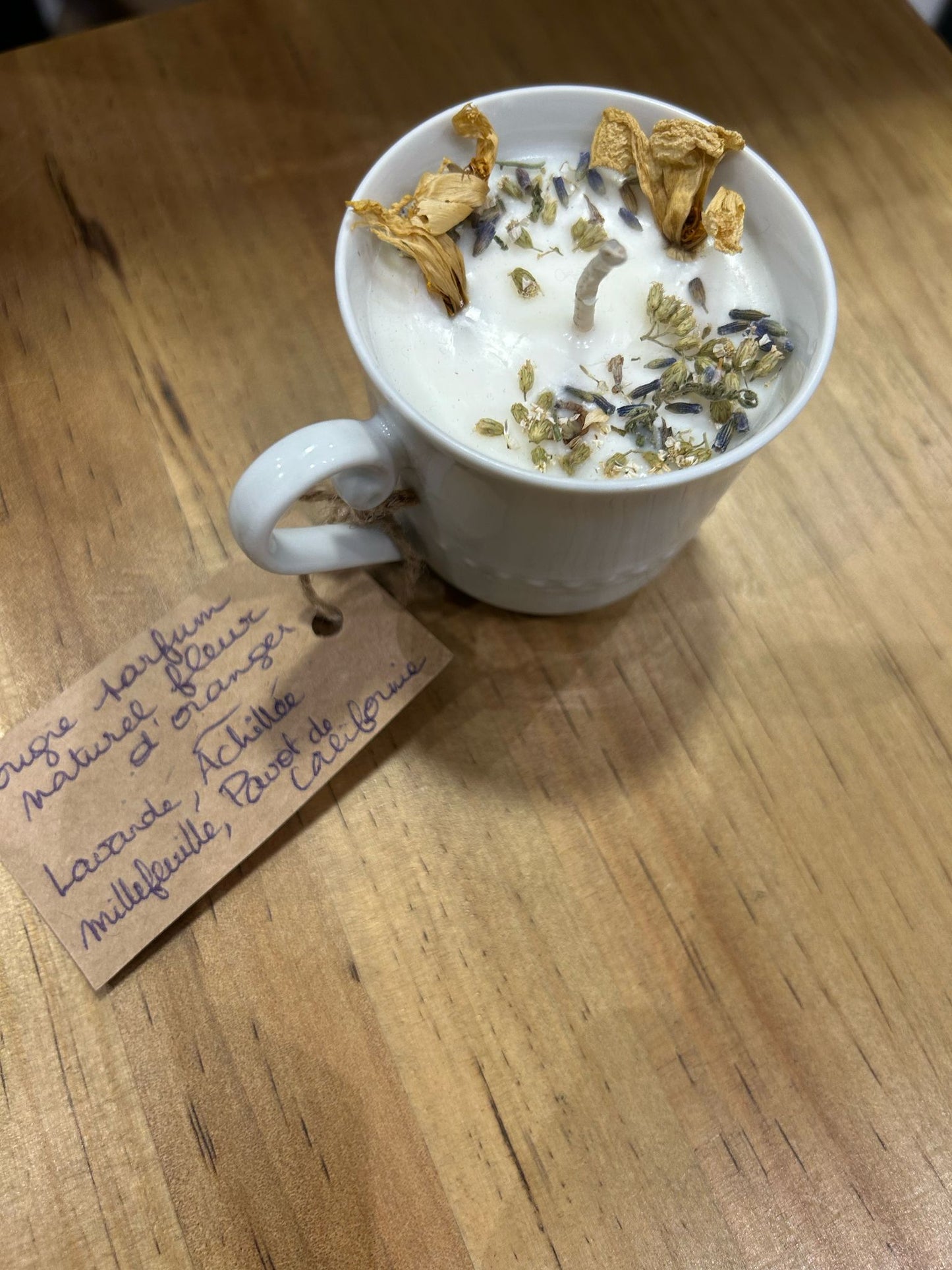 Bougie naturelle (17) - Tasse petit format - Les Tisâmes