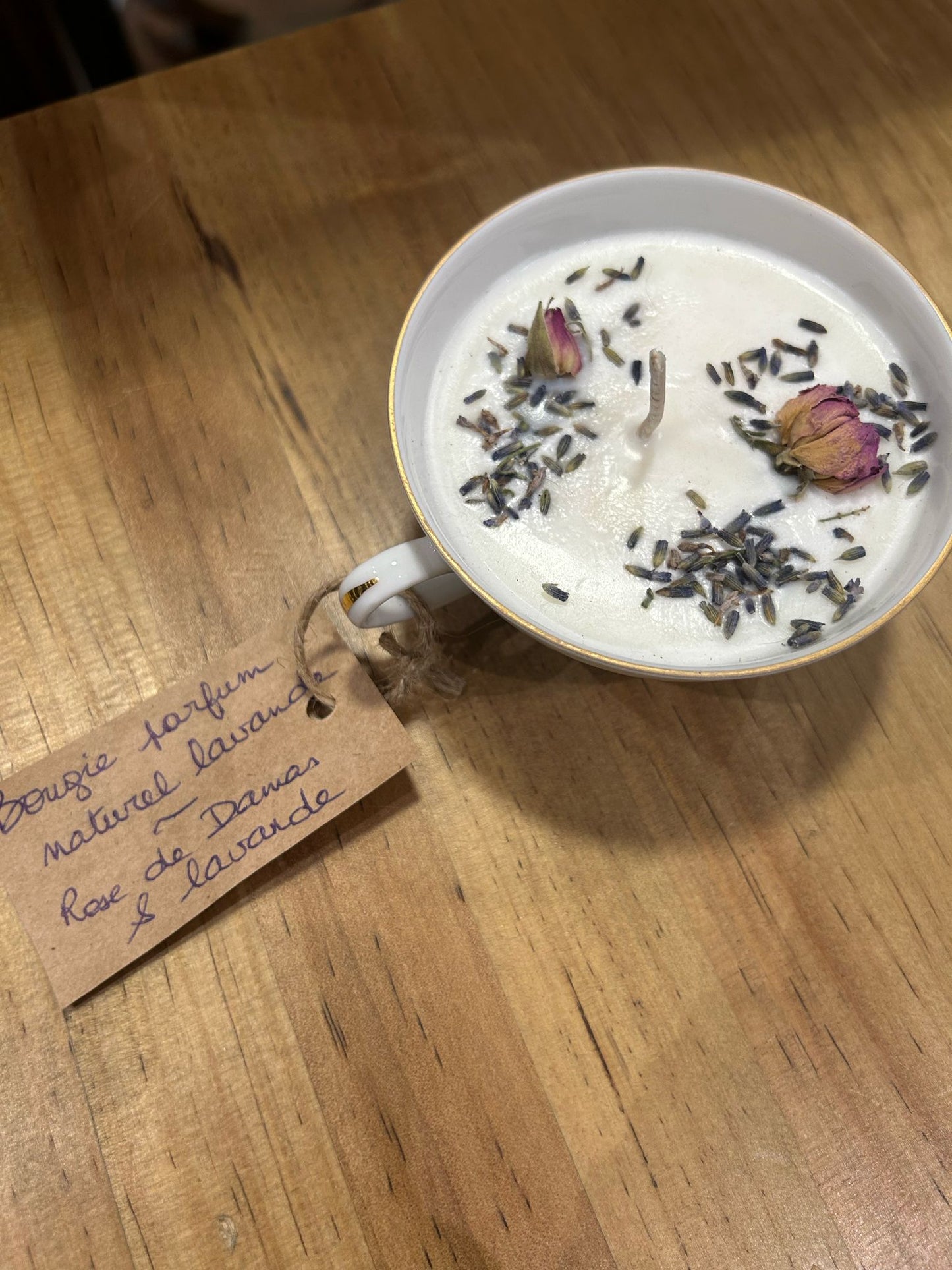 Bougie naturelle (16) - Tasse moyen format - Les Tisâmes