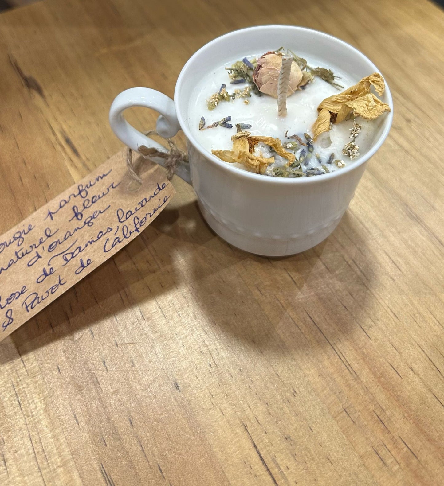 Bougie naturelle (14) - Tasse petit format - Les Tisâmes