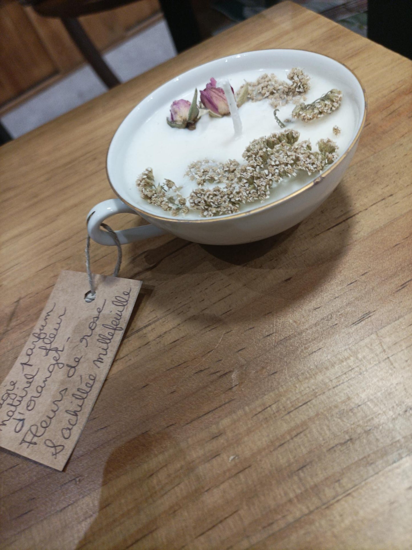 Bougie naturelle (9) - Tasse grand format - Les Tisâmes
