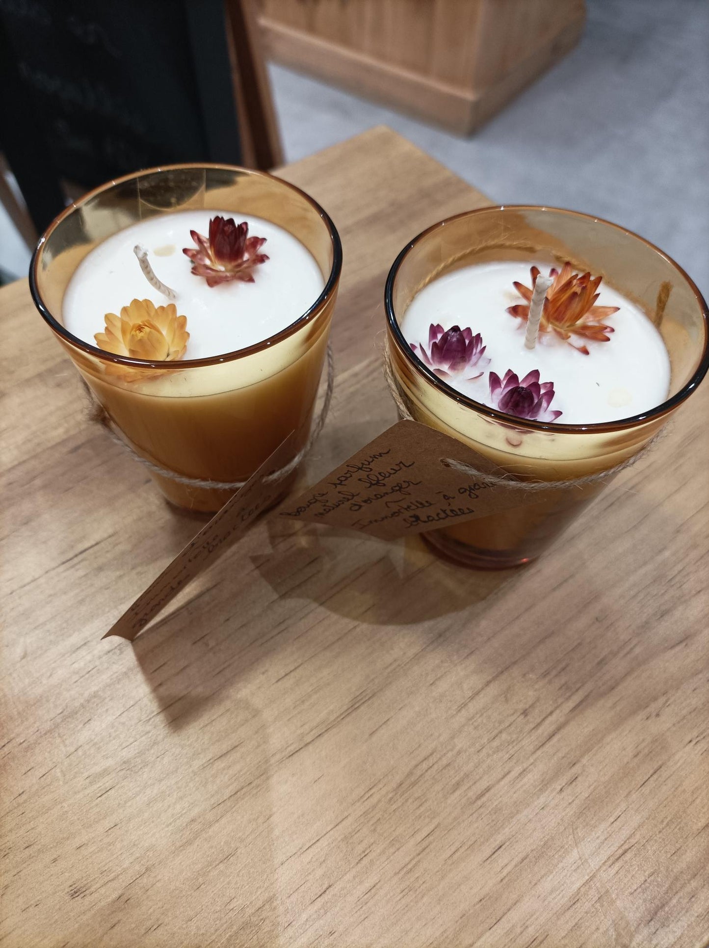 Bougie naturelle (12) - Tasse grand format - Les Tisâmes