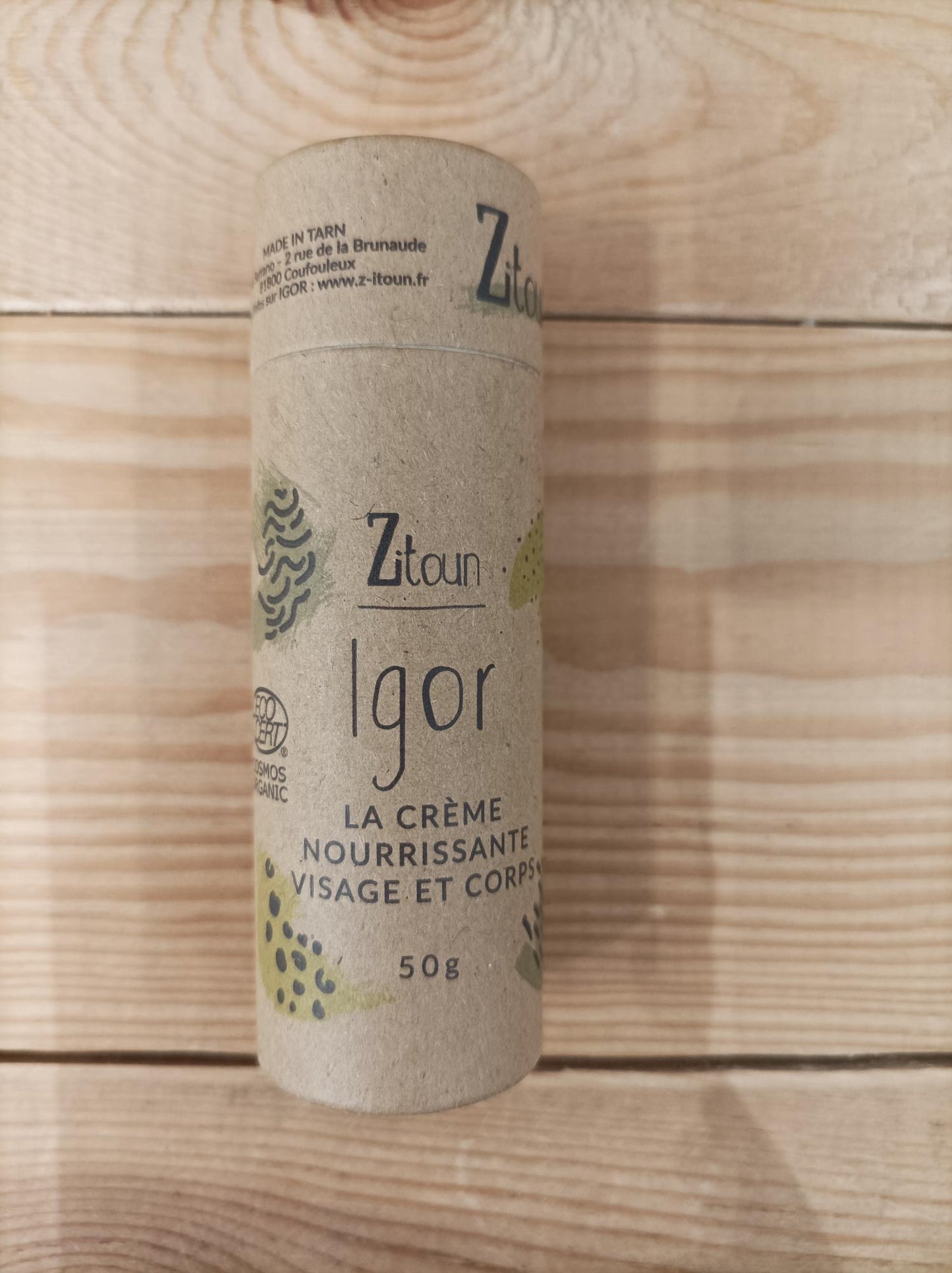 Igor Stick - Crème visgae et corps solide - 50 gr - Zitoun