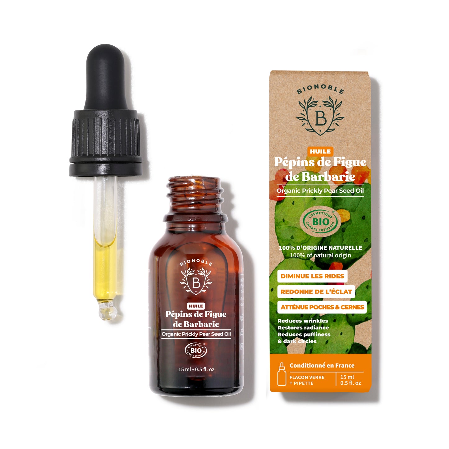 Pépins de figue de barbarie bio - 15 ml - Bionoble