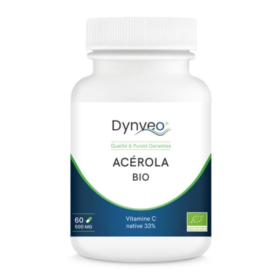 Acérola bio 600 mg - 60 gélules - Dynveo