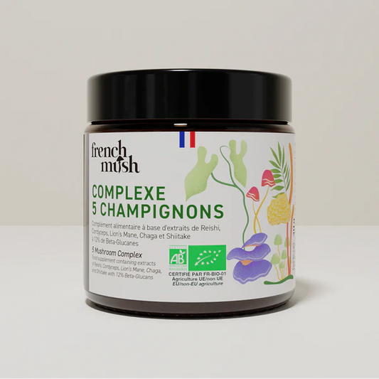 Complexe 5 champignons bio poudre - 30 gr - French Mush