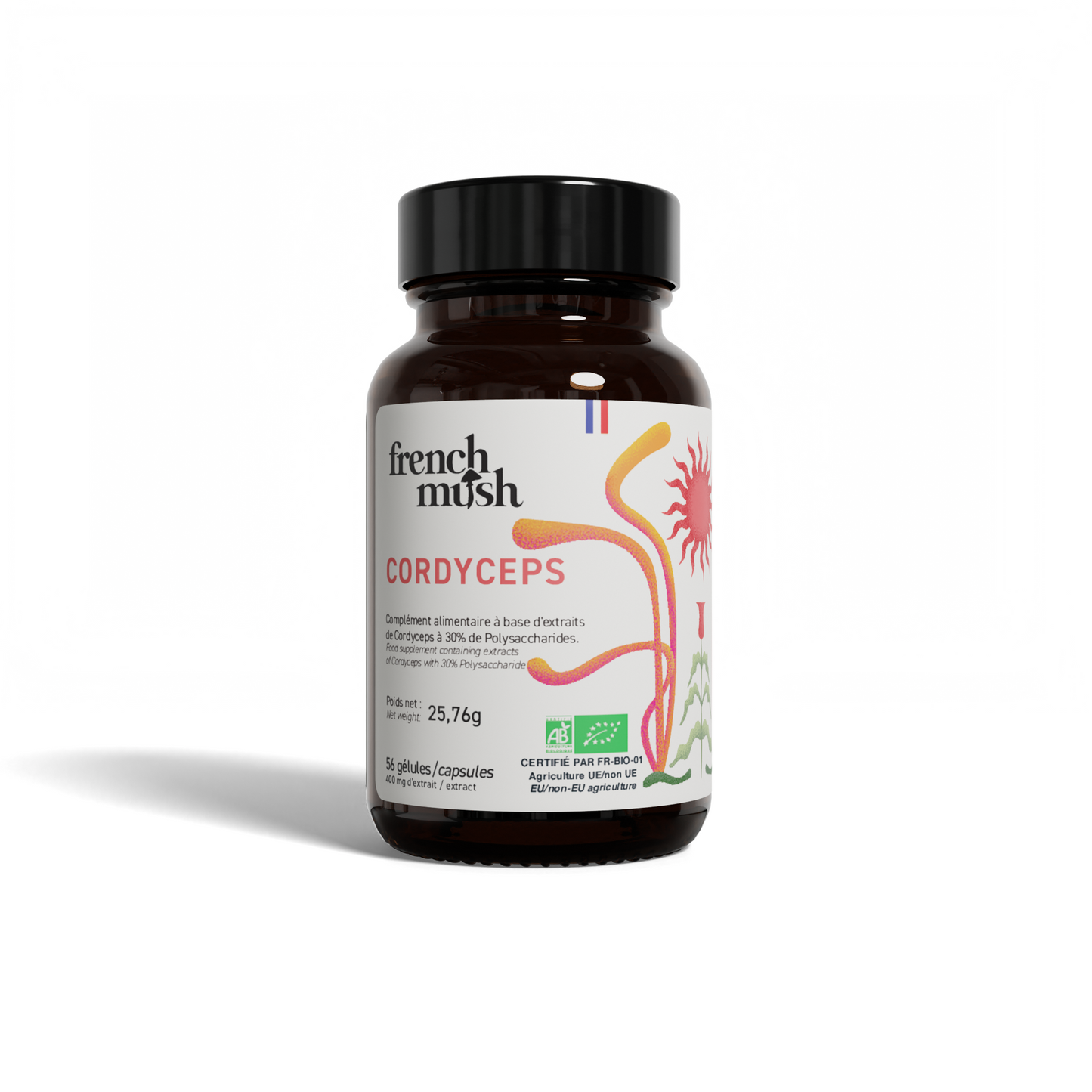 Cordyceps bio - 56 gélules - French Mush