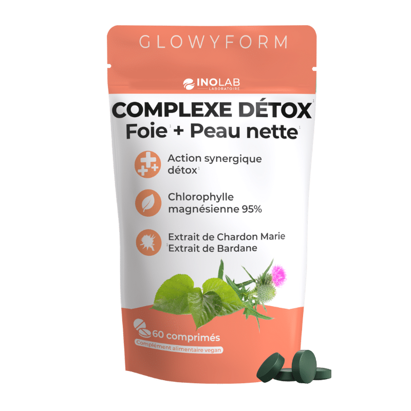 Glowy Form - Detox foie + peau - 60 comprimés - Inolab
