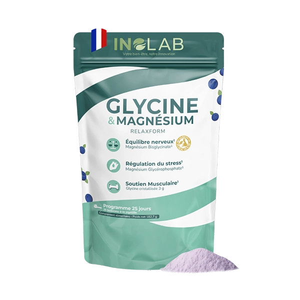 Glycine et Magnésium - Relaxform - 182.7 gr - Inolab