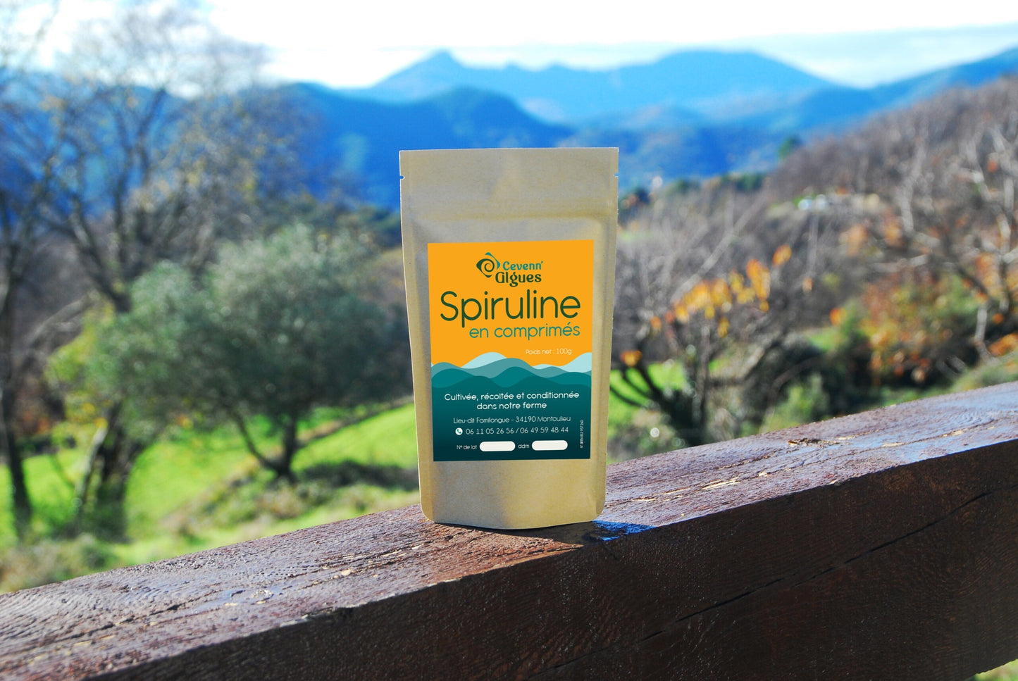 Spiruline séchée - 200 comprimés - Cevenn Algues