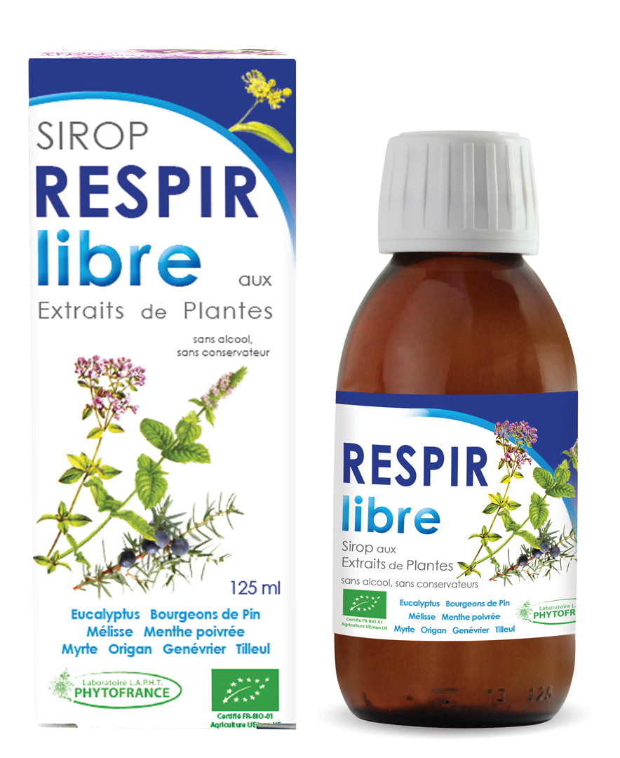 Sirop Respir libre aux plantes - 125 ml - Phytofrance