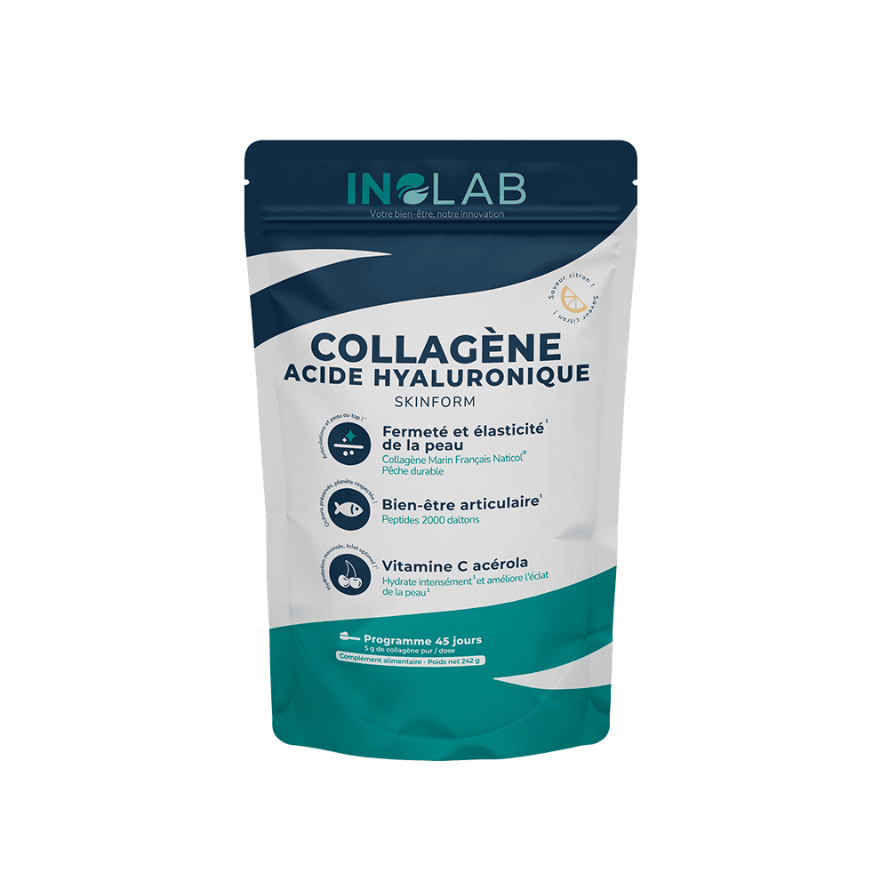 Skin Form - Complexe Collagène marin (Fruits rouges) - 242 gr (45 doses) - Inolab