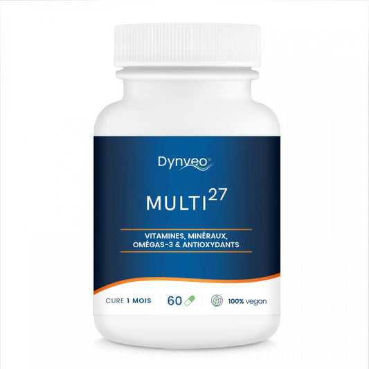 Multi 27 - Complexe multivitamines - 60 gélules - Dynveo