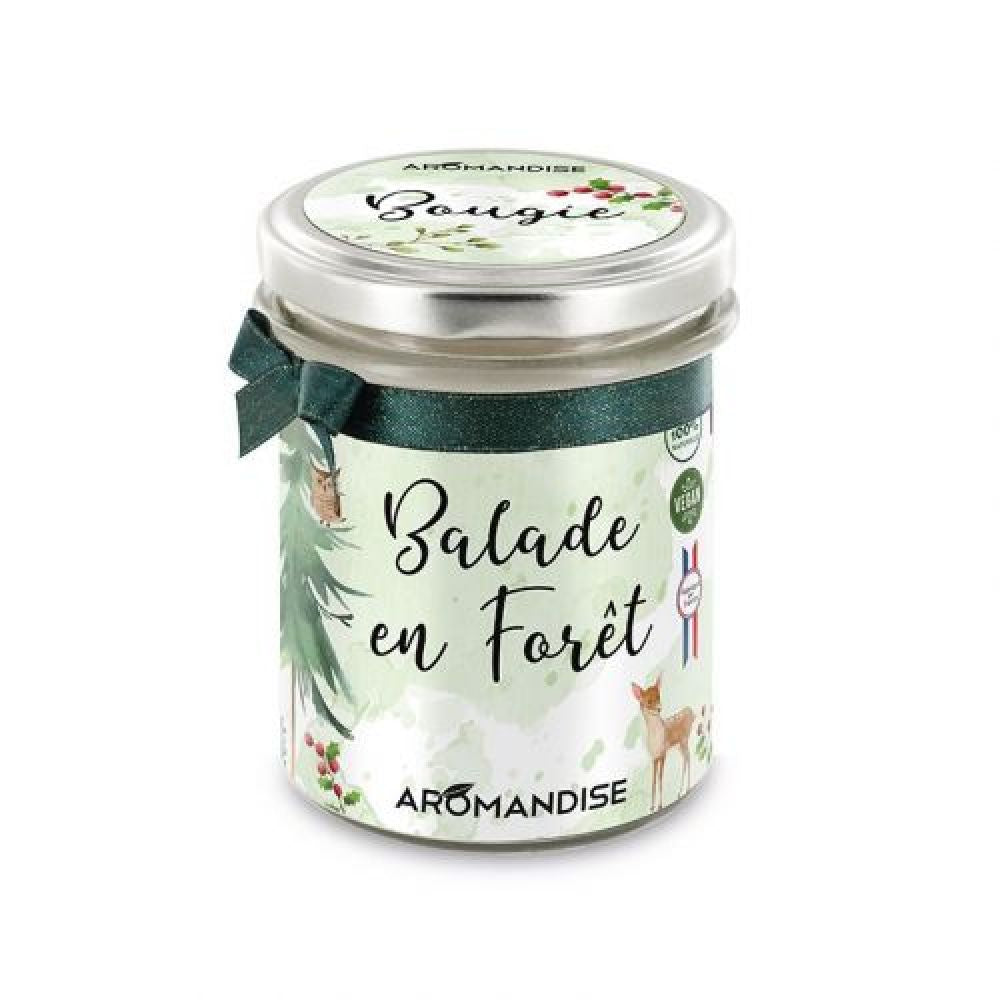 Bougie d'ambiance aux huiles essentielles - Balade en forêt - Aromandise