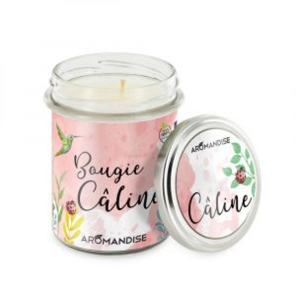 Bougie d'ambiance aux huiles essentielles - Câline - Aromandise