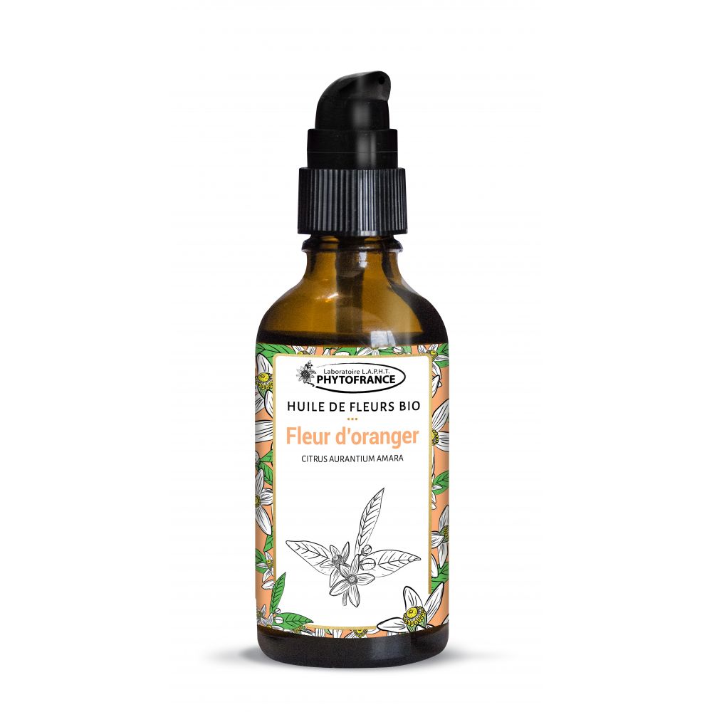 Fleur d'oranger bio - Huile de fleurs - 50 ml - PhytoFrance