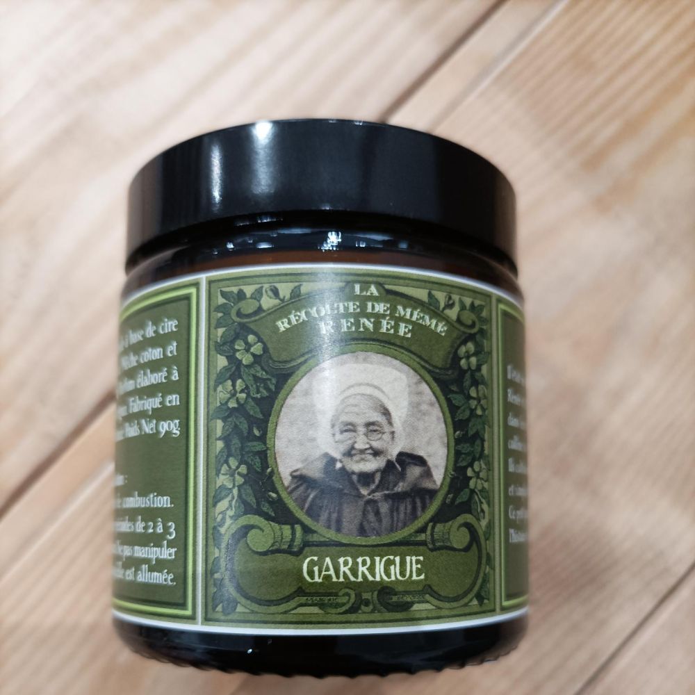 Bougie Garrigue - 90 gr / 30h - La Récolte de Mémé Renée