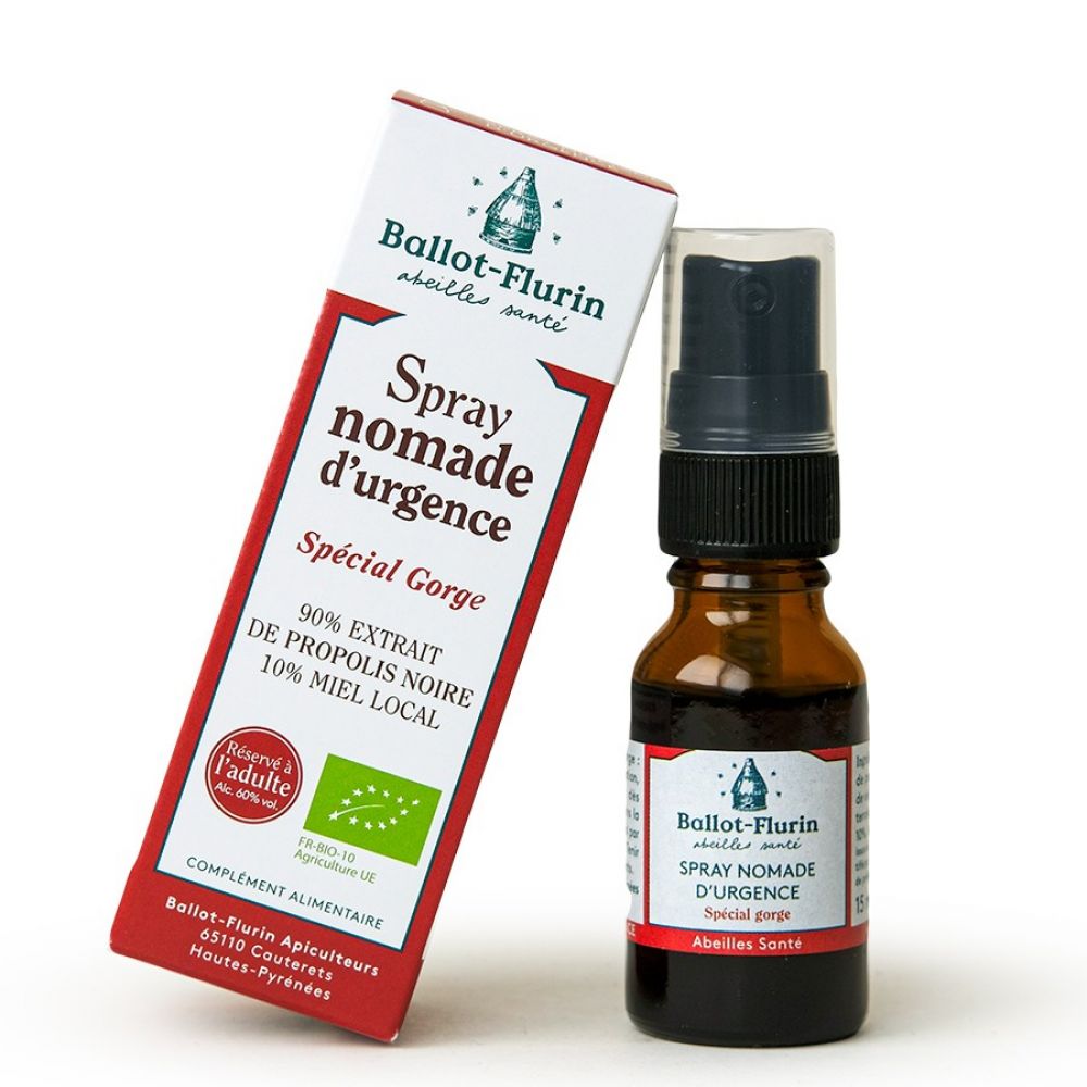 Spray nomade d'urgence bio - 15ml - Ballot-Flurin