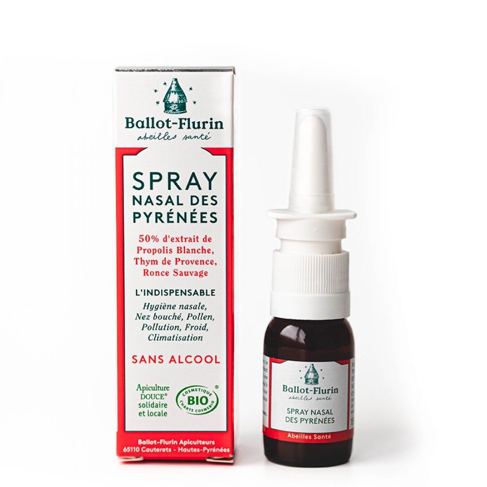 Spray nasal bio des Pyrénées sans alcool - 15ml - Ballot-Flurin