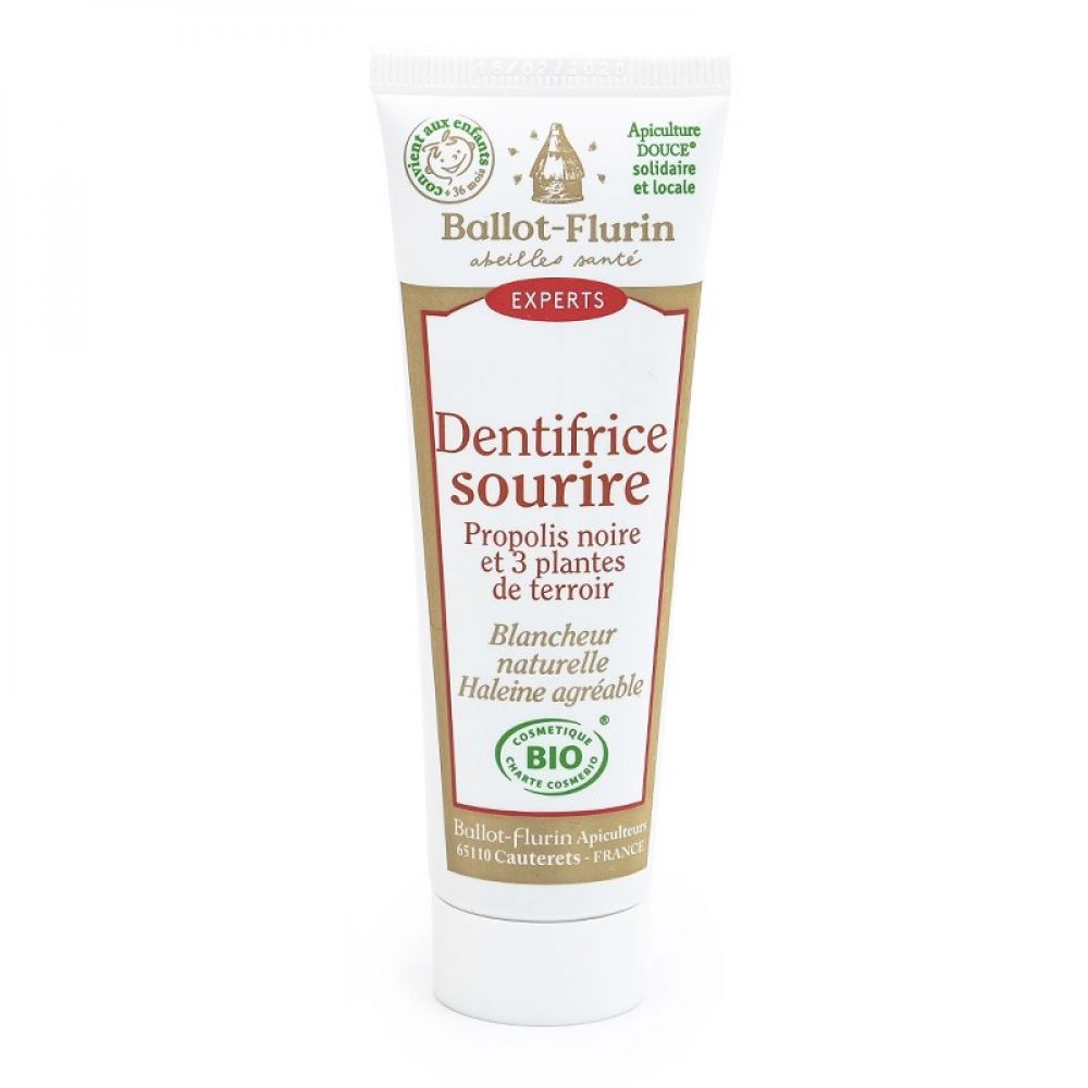 Dentifrice sourire bio - 50ml - Ballot-Flurin