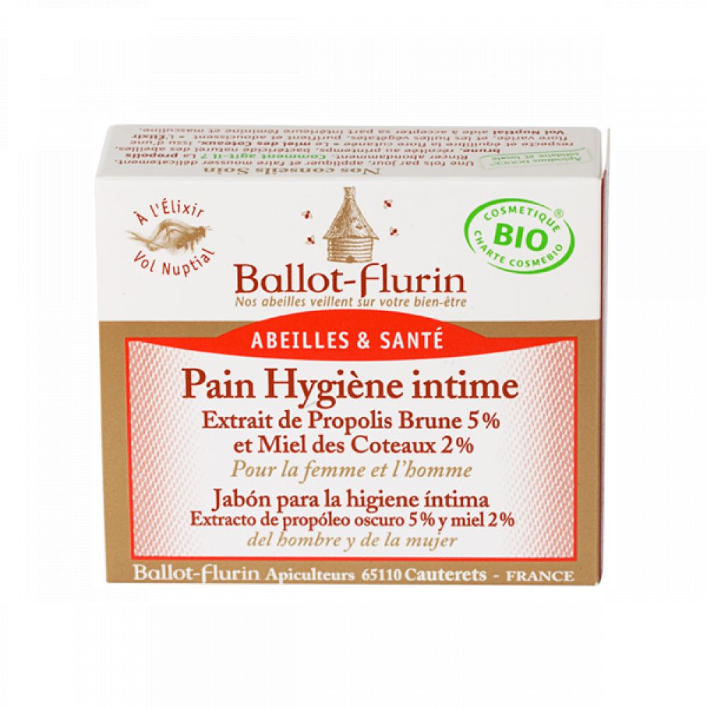 Pain hygiène intime bio - 100g - Ballot-Flurin