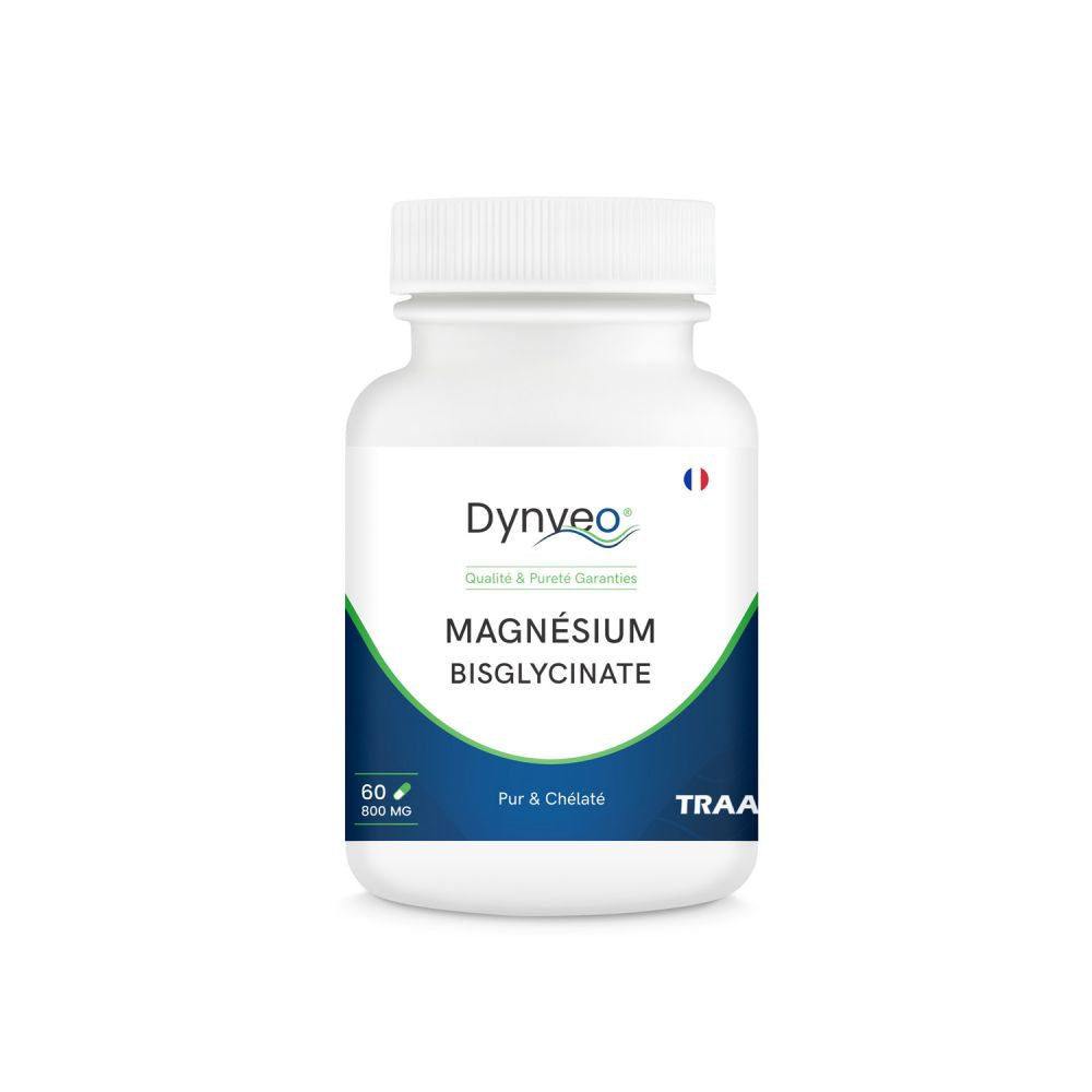 Magnésium bisglycinate 800 mg - 60 gélules - Dynveo
