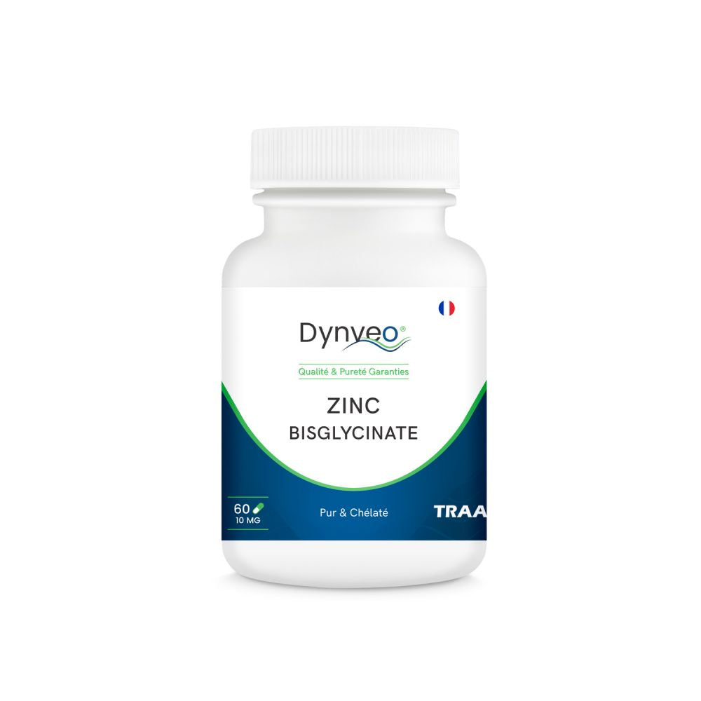 Zinc bisglycinate chelaté - 60 gélules - Dynveo