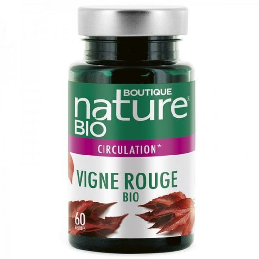 Vigne rouge bio - 60 gélules - Boutique Nature
