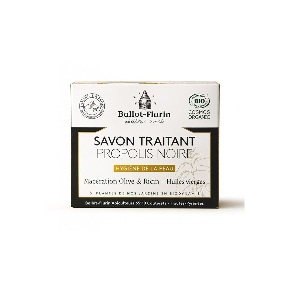 Savon traitant propolis noire bio - 100 gr - Ballot Flurin