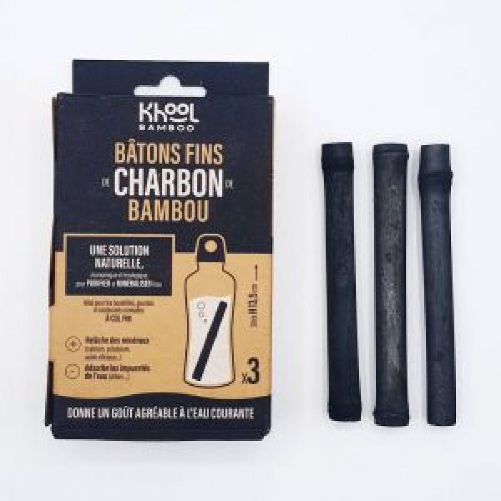Charbon de bambou - Fin - x3 - Khool Bambou