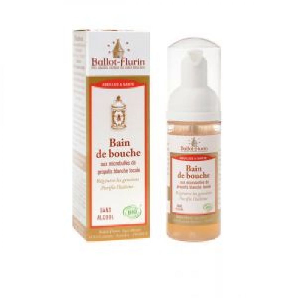Bain de bouche bio propolis blanche - 50 ml - Ballot-Flurin