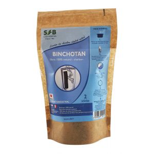 Binchotan bâtonnet de charbon - 2 sticks - SFB Laboratoires