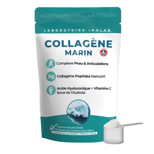 Skinform Collagène Marin Naticol Acide Hyaluronique Citron - doypack 235 g - Inolab