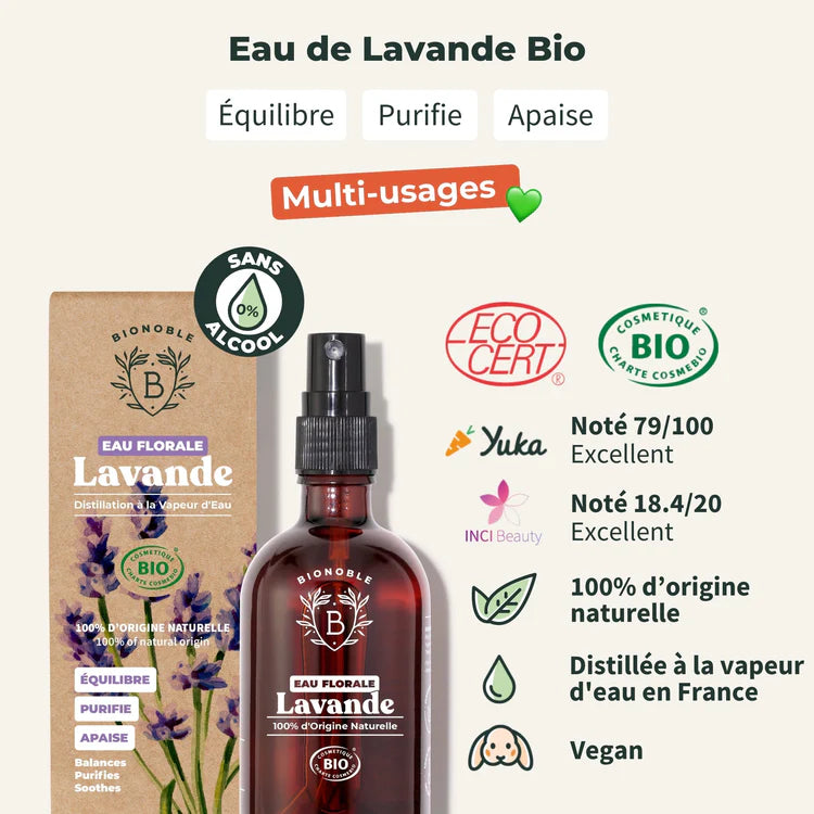 Eau florale de Lavande Bionoble notes