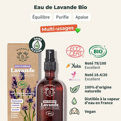 Eau florale de Lavande Bionoble notes