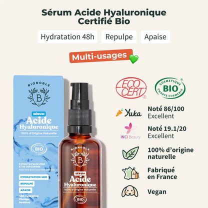 Acide Hyaluronique bio - Serum 30 ml - Bionoble