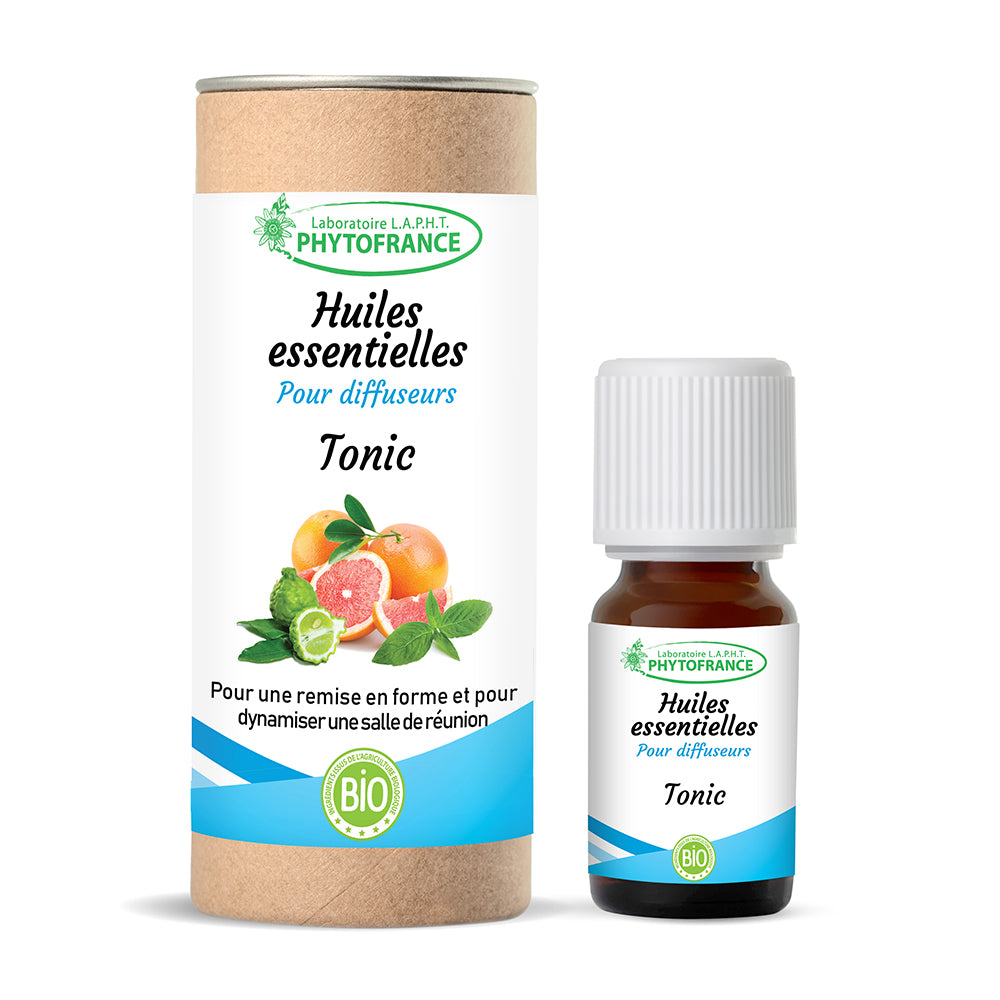 Tonic bio - Huiles essentielles pour diffuseur - 10 ml - Phytofrance