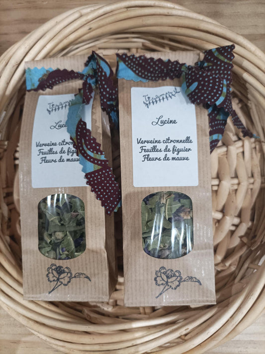 Tisane Lucine - Verveine, feuilles de figuier, fleurs de mauve - 10 gr - Les Tisâmes