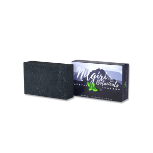 Savon Nilgiri Botanicals - Charbon-menthe - 115 gr - Kerala Nature