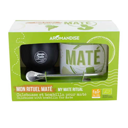 Coffret Mon rituel Maté - Calebasse + Maté bio - Aromandise