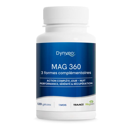 Mag 360 - Complexe Magnésium - 120 gélules - Dynveo