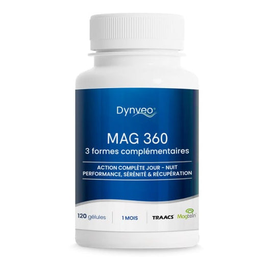 Mag 360 - Complexe Magnésium - 120 gélules - Dynveo
