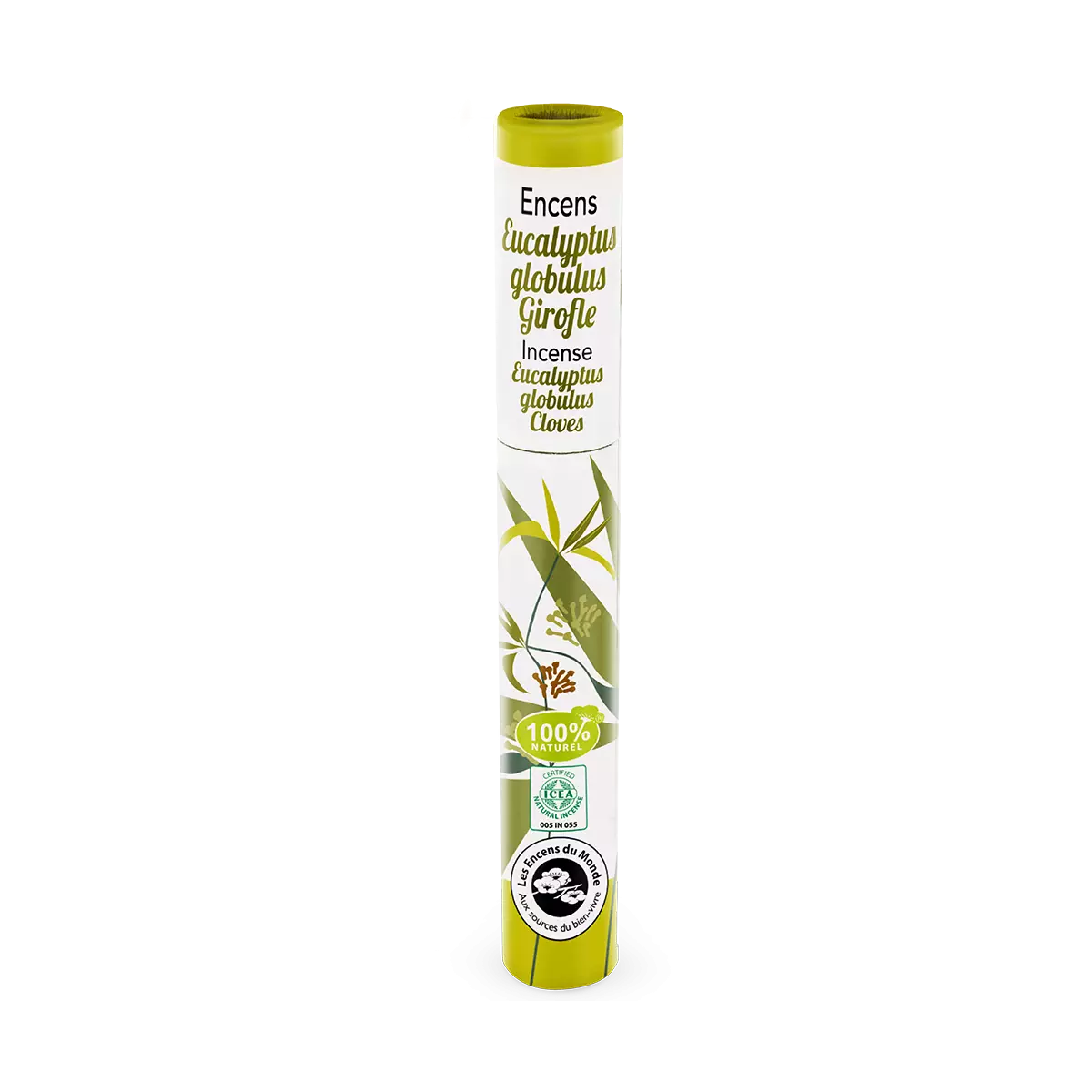 Encens végétal - Eucalyptus, Girofle - 30 bâtonnets - Aromandise