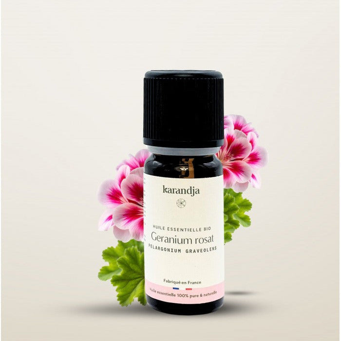 Huile essentielle bio de Geranium rosat