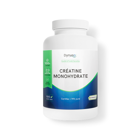 Créatine monohydrate - 180 gélules - Dynveo