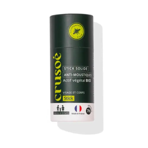 Stick solide anti-moustiques naturel - 50 g - Crusoé