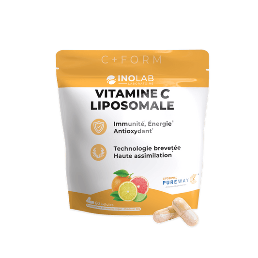 C+ Form - Vitamine C liposomale - 60 gélules - Inolab